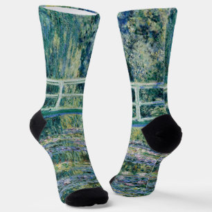 Monets Seerosen und Japanische Brücke Socken