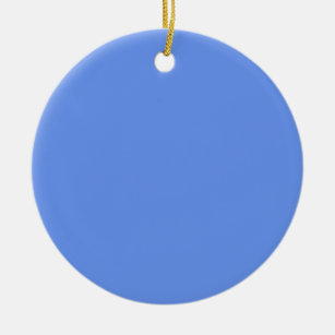 Monet's Solid Blue Color Star Sticker Keramik Ornament