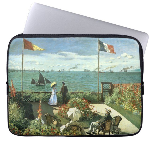 Monets "Terrasse bei St. Adresse" Laptopschutzhülle (Vorderseite)