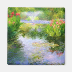 Monets Wasser-Garten-Magnet Magnet