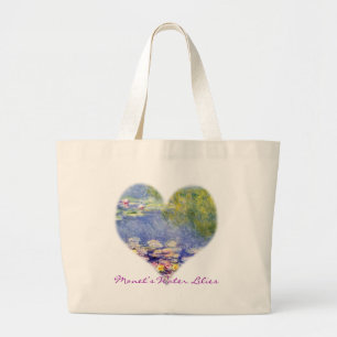 Monets Wasser-Lilien Jumbo Stoffbeutel