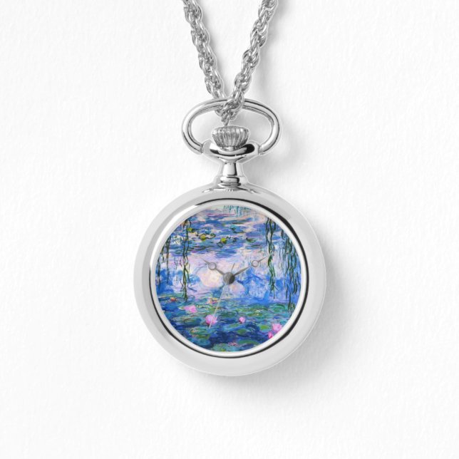 Monets Water Lilies Armbanduhr (Vorderseite)