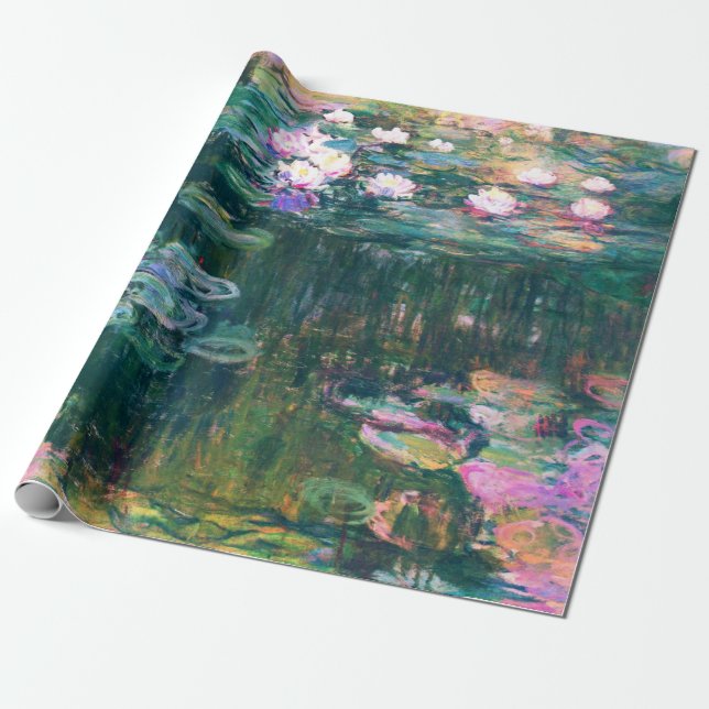 Monets Water Lilies  Geschenkpapier (Ungerollt)