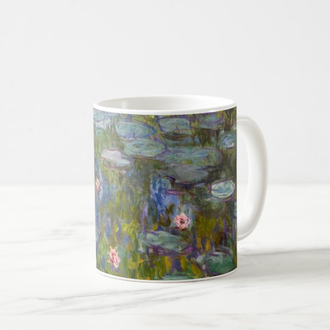 Monets Water Lilies Kaffeetasse (VorderseiteRechts)