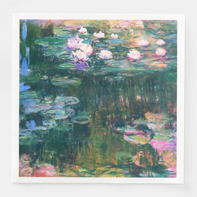 Monets Water Lilies Serviette (Vorderseite)