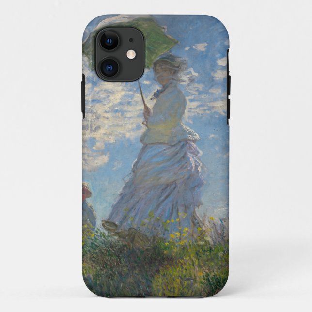 Monet's Woman mit Sonnenschirm Case-Mate iPhone Hülle (Rückseite)