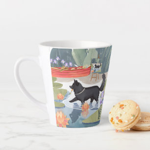 MONETZ LITTLE HELPER Schwarzer Hund Milchtasse