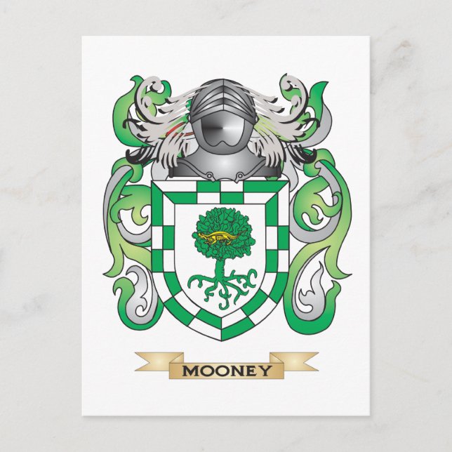 Money Coat of Arms (Familienwappen) Postkarte (Vorderseite)