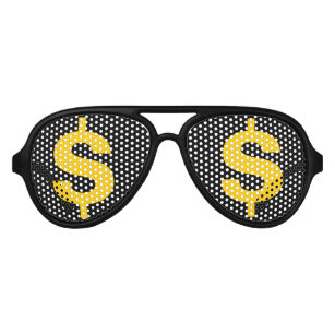 Money Dollarzeichen in den Augen Party-Schattierun Sonnenbrille