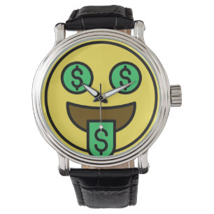 Money Face Emoji Watch Armbanduhr