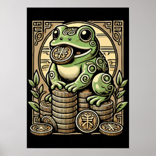 Money Frog, Lucky Toad, Jin Chan - Erfolg Glück Poster
