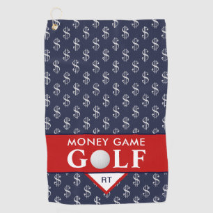 Money Game Golf mit Ihrer Monogram Golfhandtuch