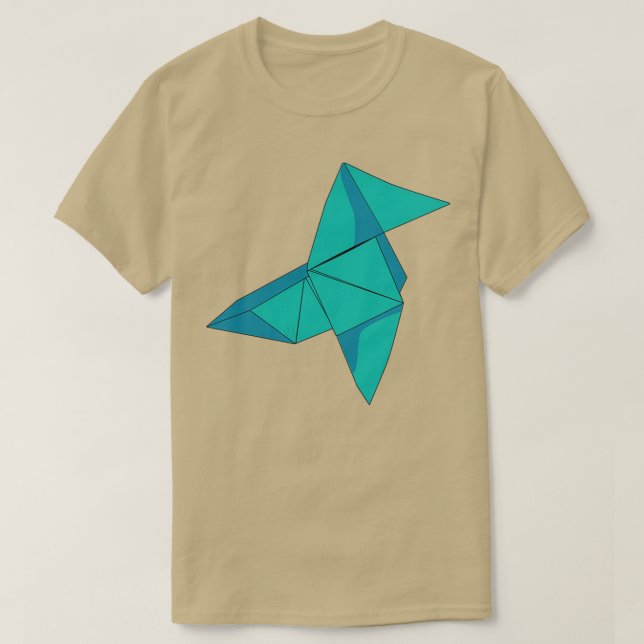 Money heist Blue Origami T-Shirt (Design vorne)