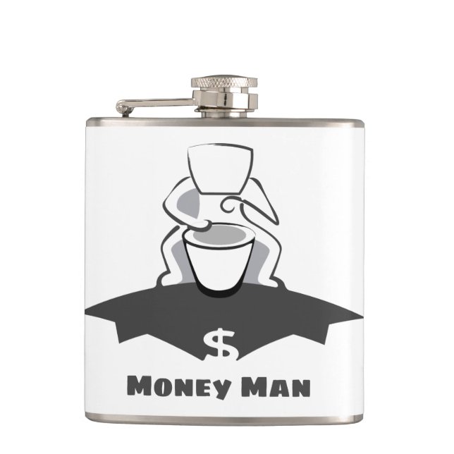 Money Man Flachmann (Vorderseite)
