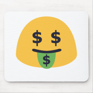 Money Mouth Emoji Mousepad