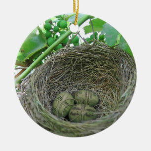 Money Nest Eggs Keramik Ornament