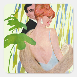 Money On Her Mind Quadratischer Aufkleber