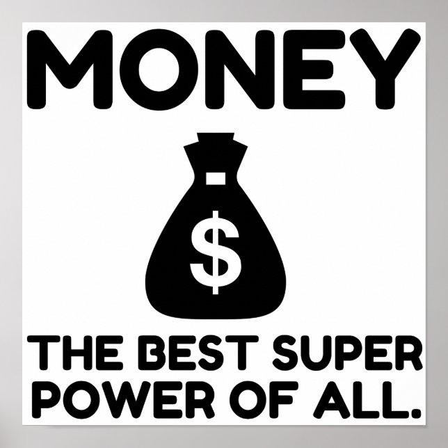 Money Super Power Poster (Vorne)