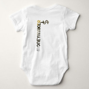 MONEYMAKER Trend Abstrakt Black Dark Game Baby Strampler