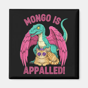 Mongo ist entsetzt Gaming Raptor Cat Lustig Retro Magnet