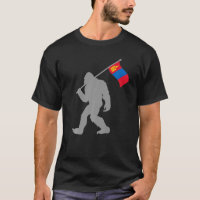 Mongol Or Mongolian Flag On Mongolia Flag