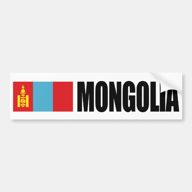 Mongolei Autoaufkleber (Vorne)
