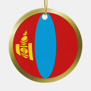 Mongolei Flag Ornament