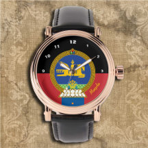 Mongolei Flag Watch, Em, mongolische Mode /sports