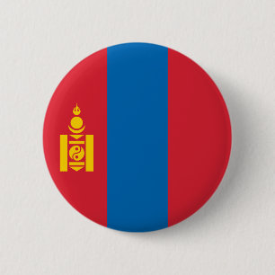 Mongolei-Flagge Button