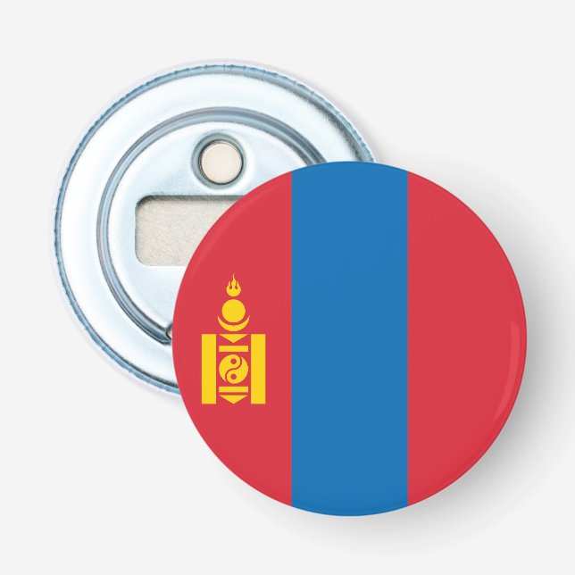 Mongolei-Flagge Flaschenöffner (Vorderseite)
