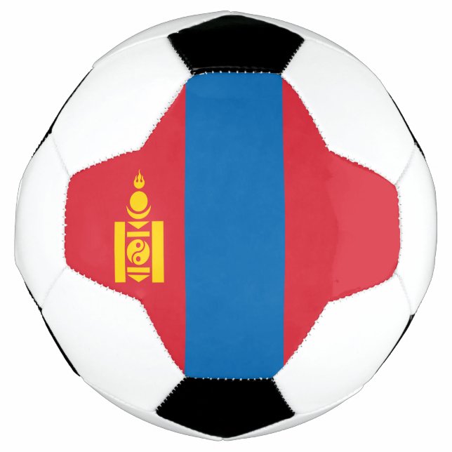 Mongolei-Flagge Fußball (Vorderseite)