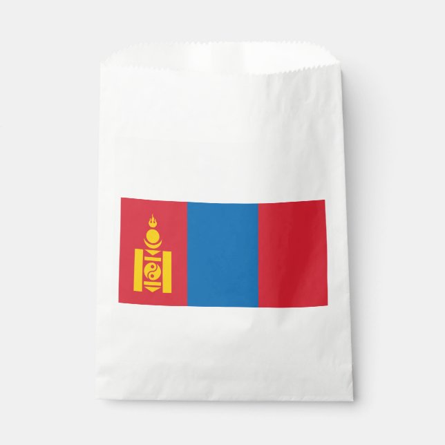 Mongolei-Flagge Geschenktütchen (Vorderseite)
