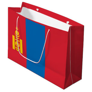 Mongolei-Flagge Große Geschenktüte