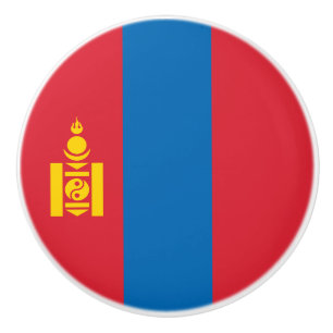 Mongolei-Flagge Keramikknauf