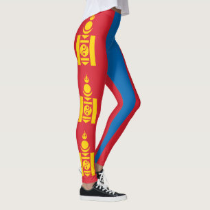 Mongolei-Flagge Leggings
