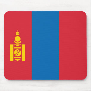 Mongolei-Flagge Mousepad