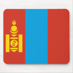 Mongolei-Flagge Mousepad