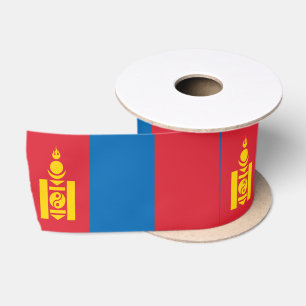 Mongolei-Flagge Satinband