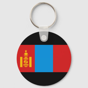 Mongolei-Flagge Schlüsselanhänger