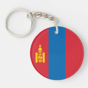 Mongolei-Flagge Schlüsselanhänger