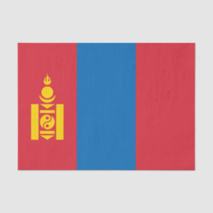Mongolei-Flagge Seidenpapier