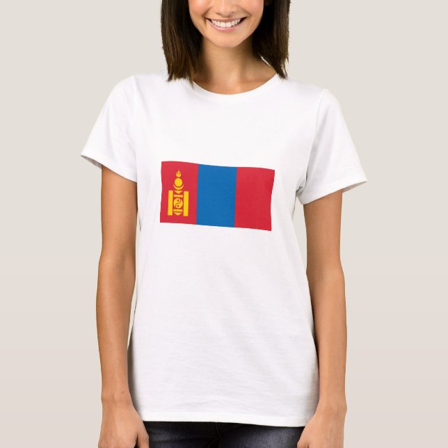 Mongolei-Flagge T-Shirt (Vorderseite)