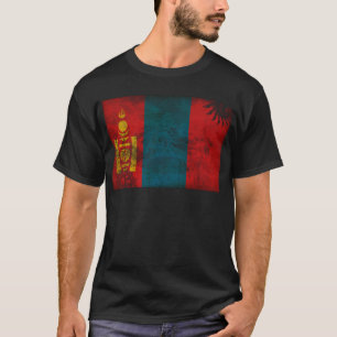 Mongolei-Flagge T-Shirt