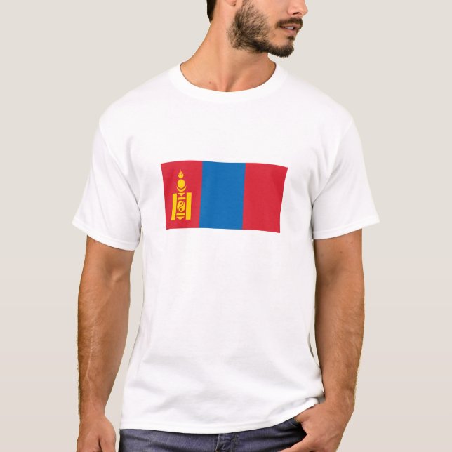 Mongolei-Flagge T-Shirt (Vorderseite)
