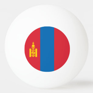 Mongolei-Flagge Tischtennisball