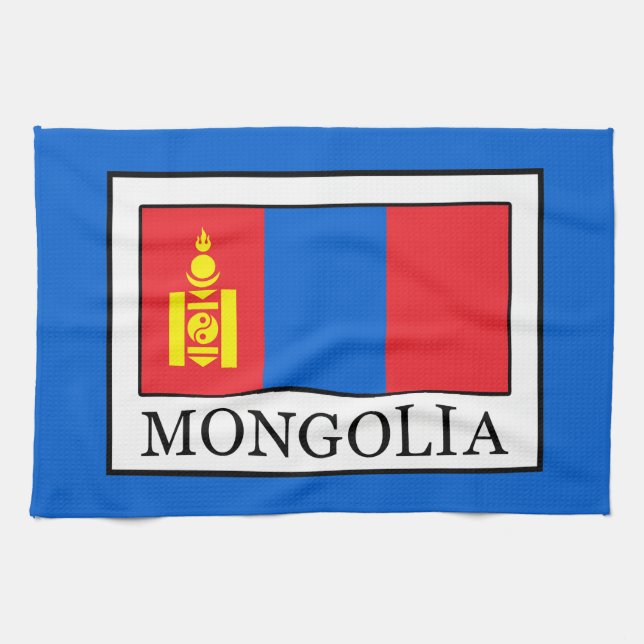 Mongolei Geschirrtuch (Horizontal)