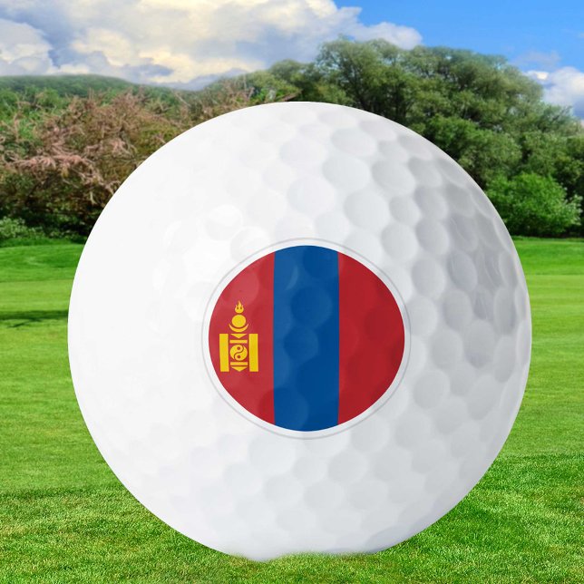 Mongolei Golf Balls, Patrioten der mongolischen Fl Golfball (Von Creator hochgeladen)