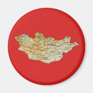 Mongolei-Kartenmagnet Magnet