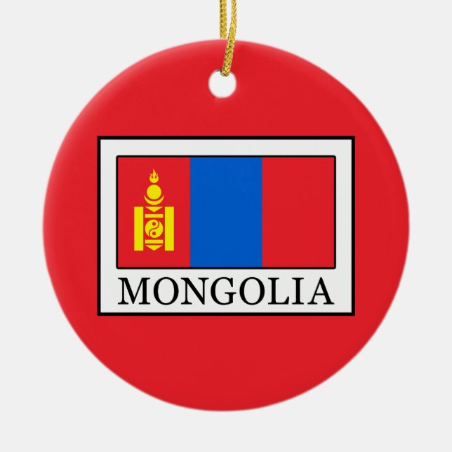 Mongolei Keramik Ornament (Vorne)