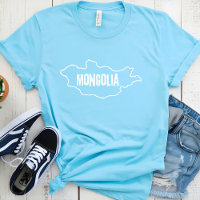 Mongolei - Kontur Mongolische Grenze
